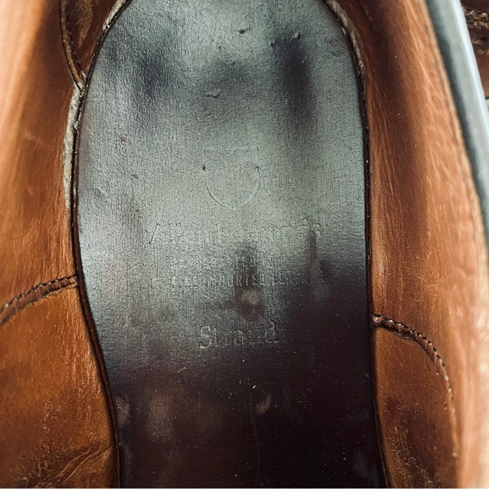 Allen Edmonds Strandmok Style Men’s Genuine Leather Distressed Oxfords Size 8‎